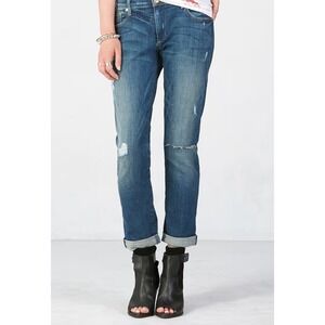 True Religion Boyfriend Slim Distressed Audrey‎ Blue Denim Jeans Women's Size 27